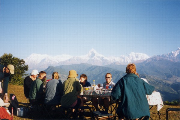 Breakfast at Thulokote campsite [26/10/99]